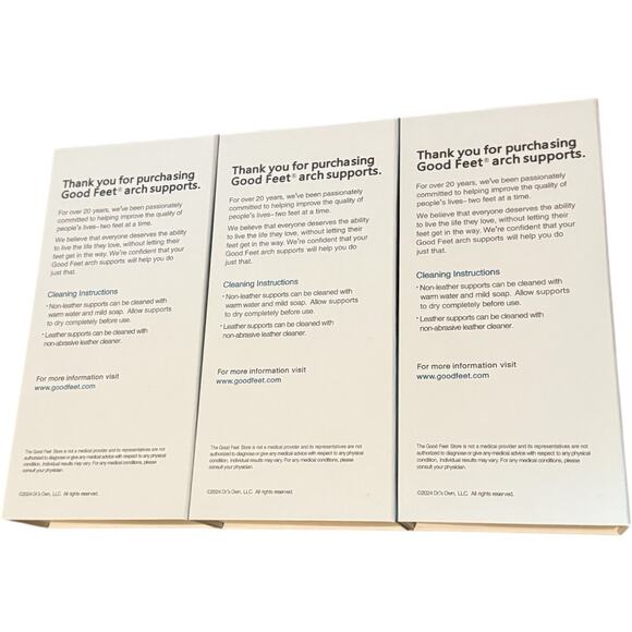 The Good Feet Store 3 Step System Strengthener W457 Maintainer 357 Relaxer 257 - Picture 10 of 14